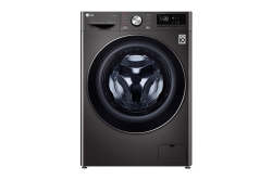 LG 12KG Front Loader Washing Machine - Black STEEL-F4V9BWP2E.ABLQESA