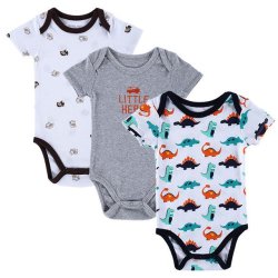 Mother Nest 3pcs Baby Boy Short Sleeve Romper - 15105910 10-12 Months