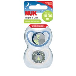 Nuk Soother Silicone Night & Day Boy Size 3