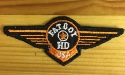 Fat Boy Wings Badge Patch
