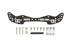 Tamiya MINI 4WD Grade Up Parts Series NO.498 GP.498 Hg Carbon Front Wide Stat 1.5 Mm 15498