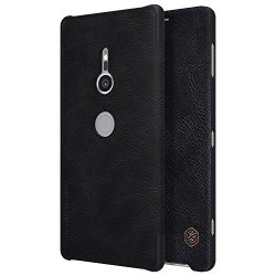 Sony Xperia XZ2 Case Mangix Flip Pu Leather Wallet Smart Sleep Wake Protection Shell Case With Card Slot For Sony Xperia XZ2 Black