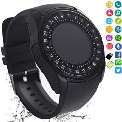 Smart Watch Bluetooth Smartwatch Touch Screen Camera Pedometer Sim Card Slot Text Call Sync Women Men Kids Phone Mate Compatible With Android Ios Mobi