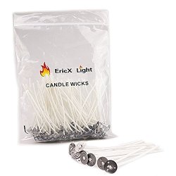 EricX Light 120 pcs Candle Wick Stickers,Made of Heat Resistance Glue  Adhere Steady in Hot
