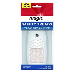 Weiman Magic Shower bathtub Safety Treads - Helps Prevent Slips And Falls - 12 Treads
