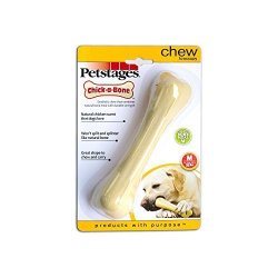 Chick-a-bone Chicken Flavored Durable Safe Dog Chew Toy By Petstages Medium