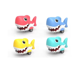 4 Cartoon Shark Car Stress Relief Toys For Children