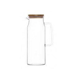 1.2 Litre Glass Jug With Wooden Lid