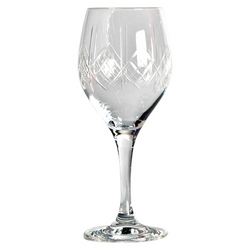 Mondial Crystal 350ml Emerald Hand Cut Wine Glass