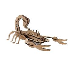 3D Wooden Model Insects Scorpion