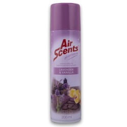 Air Scents Air Freshener Spray 200ML - Air Enhancer - Lavender & Vanilla