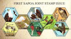 Zambia - 2004 Sapoa Joint Issue Birds Ms Mnh Sg 934