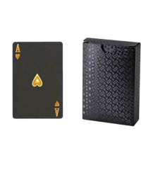 Waterproof Playing Cards Black With Gold