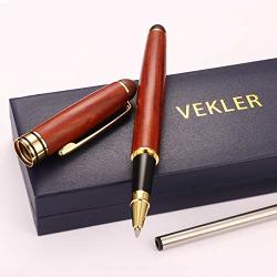 Vekler Luxury Rosewood Ballpoint Pen Writing Set - Elegant Fancy Nice Gift Pen Set For Signature Executive Business Office Supplies With Gift Box 1