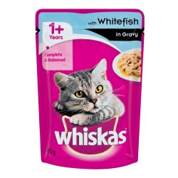 Whiskas - Cat Food In Gravy Pouch 85G Whitefish In Gravy