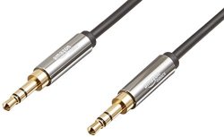 Amazonbasics 3.5MM Male To Male Stereo Audio Aux Cable - 4 Feet 1.2 Meters
