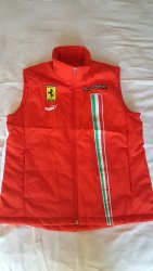 Authentic 2007 Genuine Puma Ferrari Challenge Team Gillet Jacket Size M Very Rare New Without Tags