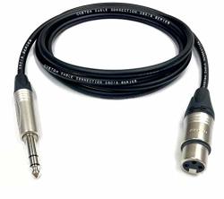 7 Foot Canare L-4E6S Star Quad Xlr Female To 1 4" 6.35MM Trs Balanced Microphone audio Cable By Custom Cable Connection