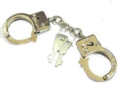 Rhode Island Novelty Metal Chrome Thumb Cuffs With 2 Keys - Handcuffs For Fingers