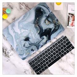 Mixneer Marble Pattern Matte Rubberized Hard Case Cover Compatible With Macbook Pro Retina 13.3 15.4 Air 13.3 Retina 12INCH New Air 13 2018 Macbook Air 11 RS256