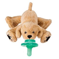 Nookums Paci-plushies Retriever Buddies - Pacifier Holder Plush Toy Includes Detachable Pacifier Use With Multiple Brand Name Pacifiers