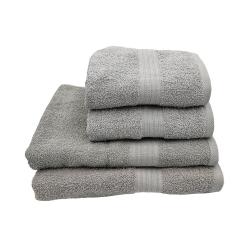 Eqyptian Collection Towel -440GSM -2 Hand Towels 2 Bath Towels -grey