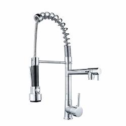 Faucet Single Handle Kitchen Faucet Pull Down Sprayer Spring 360 Swivel Copper Alloy Chrome Professional Sink Mixer Tap