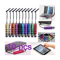 10 Pack Of Lot Universal Retractable Capacitive Touch Screen Pens For Iphone ipad samsung google kindle ony Playstation psp Ps Vita motorola Xoom all Touch Screen Devices