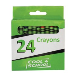Cool 4 School Wax Crayons 8MM 24'S Pack Of 72