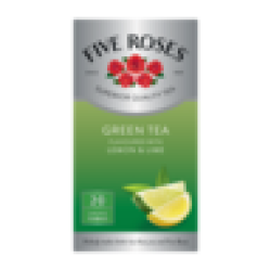 Five Roses Lime & Lemon Flavoured Green Tea 20 Pack