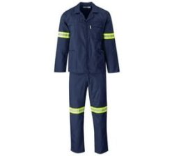 Smte - Quality 2 Piece Worksuit uniform Shirt & Pants Combo- Navy Blue 48 44