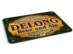 Delong Beer And Ale Barmat mousepad desk Valet