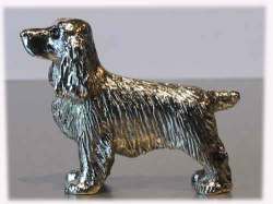Silver Plated Dog Model --english Cocker Spaniel
