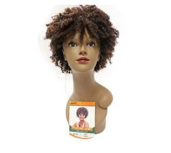 Machine Made Afro Curly Synthetic Hair Wig Audi P1B33