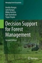Decision Support For Forest Management Hardcover 2ND Ed. 2015