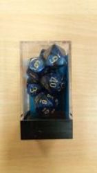 Wizards Games Wizard Games Scarab 7 Dice Set Royal Blue With Gold