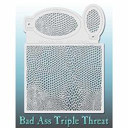 Bad Ass Triple Threat Stencils - Basilisk 7017