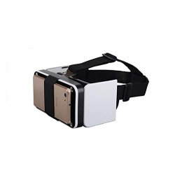 Egclj 3D Virtual Reality Glasses Foldable VR Headset Folding VR Glasses Portable 3D Virtual Reality Glasses Digital Smart Phone Helmet