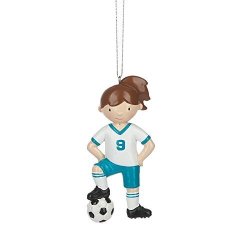 Midwest CBK Girl Soccer Player Resin Stone Christmas Ornament Figurine By Midwest-cbk