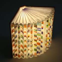 Zbole Creative Paper Book Lamp