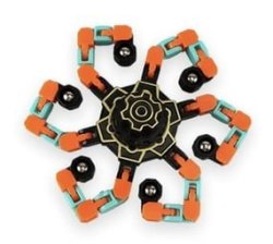 Transformable Gyro - Diy Fidget Toy For Children And Adults - Orange