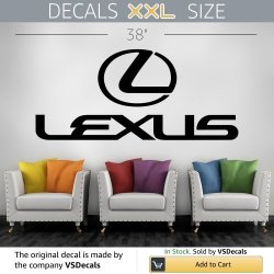 Lexus Logo Wall Art Sticker Decal 003