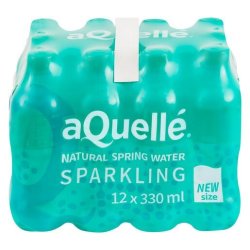 AQuelle Natural Sparkling Water 330ML X 12