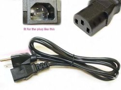 PK Power UL Listed 6ft//1.8m AC Power Cord Cable Plug for Vizio P50HDM 50 Plasma TV LCD Projector Outlet Plug Cable Lead