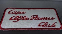 Alfa Romeo - Cape Alfa Romeo Club Cloth Badge Shipping In Sa