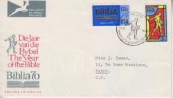 South Africa Fdc 14 1970 - 150th Anniversary Of Bible Society