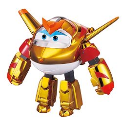 Super Wings - Transforming Toy Figure Golden Boy Airplane To Robot 5" Scale Season 5 New Character Flying Plane Gifts