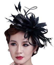 Fascigirl Flower Fascinator Wedding Hair Clip Headpiece Cocktail Party Headwear