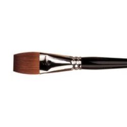 Connoisseur Flat Red Sable Brush Size 3 4 Inch Prolene Series 99 Flat Hair Width 19MM Hair Length 25MM Short Handle