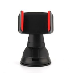 Amalink Car Mount Universal Car Phone Holder Mount Cradle Windshield With Strong Sticky Gel 360 Degree Rotation For Cell Phone